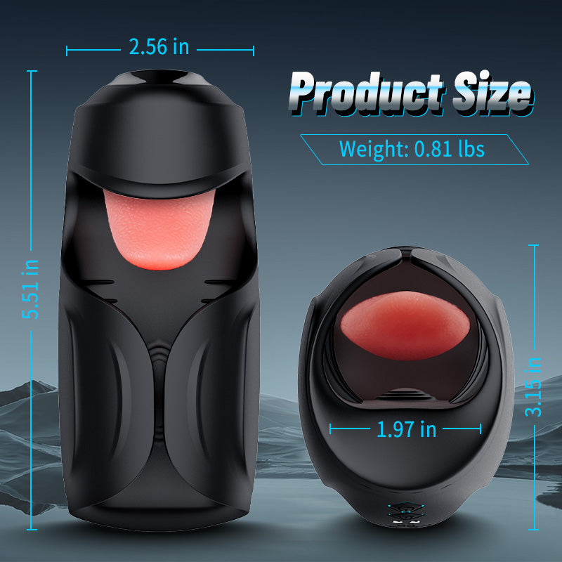 10 Vibrating Tongue Patterns Dual Action Penis Training Vibrator, Vibrating Stimulator, Glans Penis Trainer, Male Adult Sex Toys, Penis Trainer