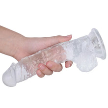 Load image into Gallery viewer, Realistic Transparent Dildo With Sucker