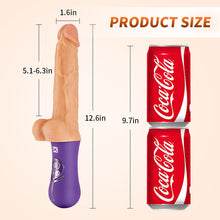 Load image into Gallery viewer, Allovers 6-Inch 4 in 1 Versatile Rotating Thrusting Vibrating Heating Dildo