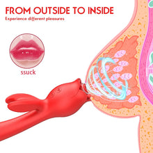 Load image into Gallery viewer, Rose Rabbit Vibrator G Spot Clitoral Stimulator