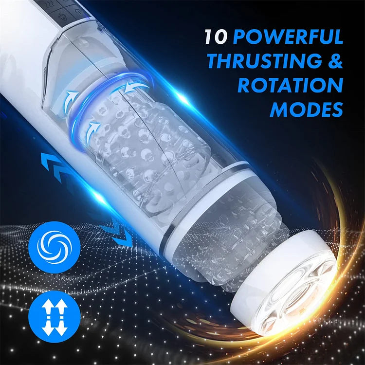 10 Frequency Telescopic Rotating Intelligent Articulation Masturbation Cup