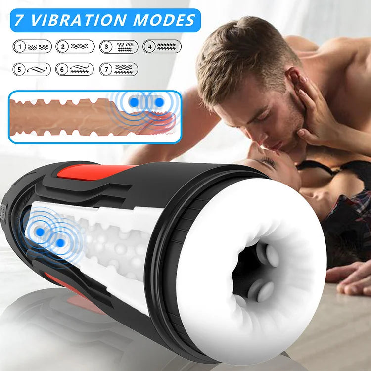 Blow Up Deep 4 Suction 7 Vibration Male Masturbation Cup