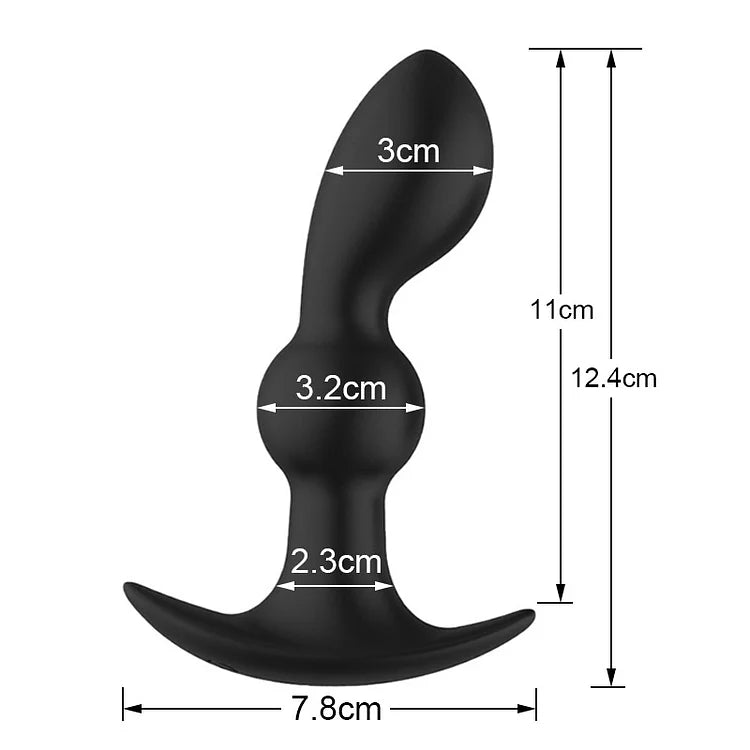 Anal Butt Plug  Vibrator Remote Wireless Dildo Prostate Massager