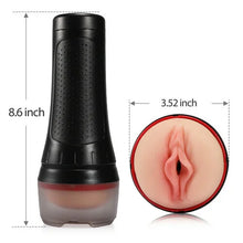 Load image into Gallery viewer, 2 IN1 Vibrating &amp; Realistic Vagina Fleshlight Masturbator