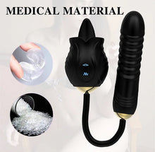 Load image into Gallery viewer, Rose New Product Manting Flower Generation 6 G-spot Tongue Lick Vibration Constant Temperature Double Headed Female Masturbation Female Sex Toy