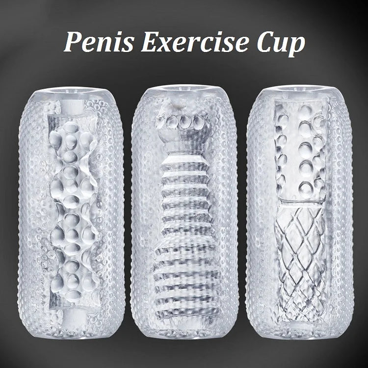 Male Masturbator Egg Transparent Penis Exercise Sex Supplies