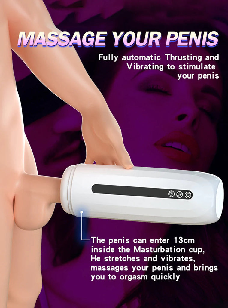 6-in-1 Male Stroker Interactive Bluetooth Heating Base Masturbation Cup