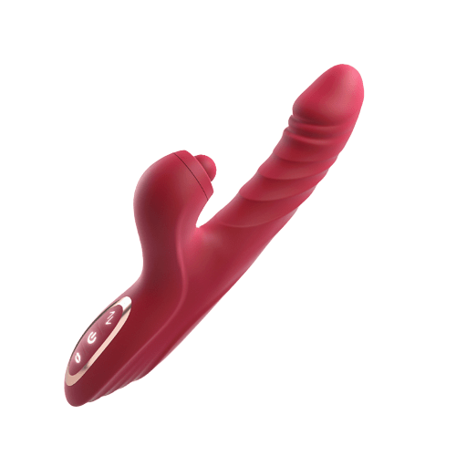 CHERLY 4 in 1 G Spot thrusting & sucking vibrator Clitoral Stimulator