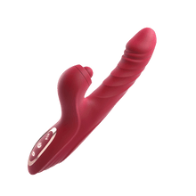 Load image into Gallery viewer, CHERLY 4 in 1 G Spot thrusting &amp; sucking vibrator Clitoral Stimulator