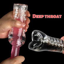 Load image into Gallery viewer, Transparent Oral Anal Sex Masturbation Cup With Beads