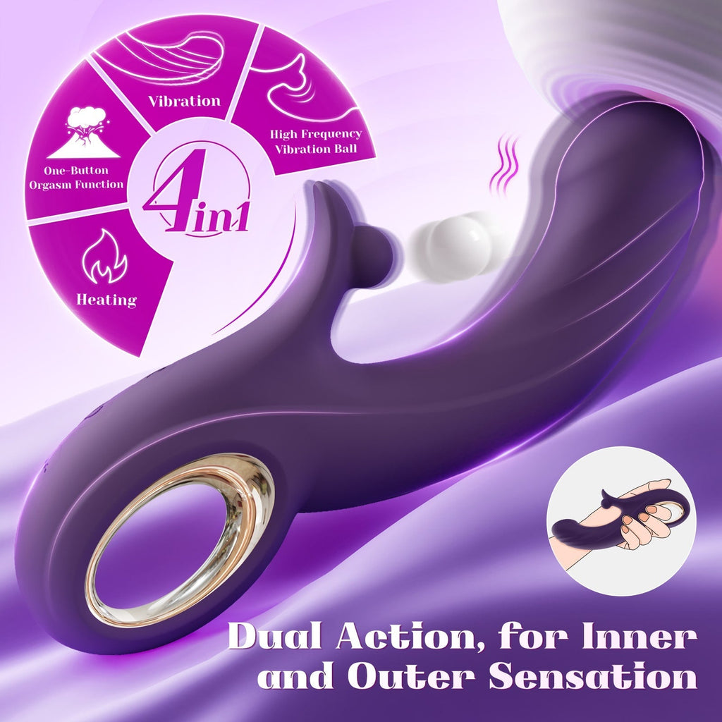 NORMA| 2023 New 4 in 1 High Frequency Vibration ball and Smart Heating Vibrator