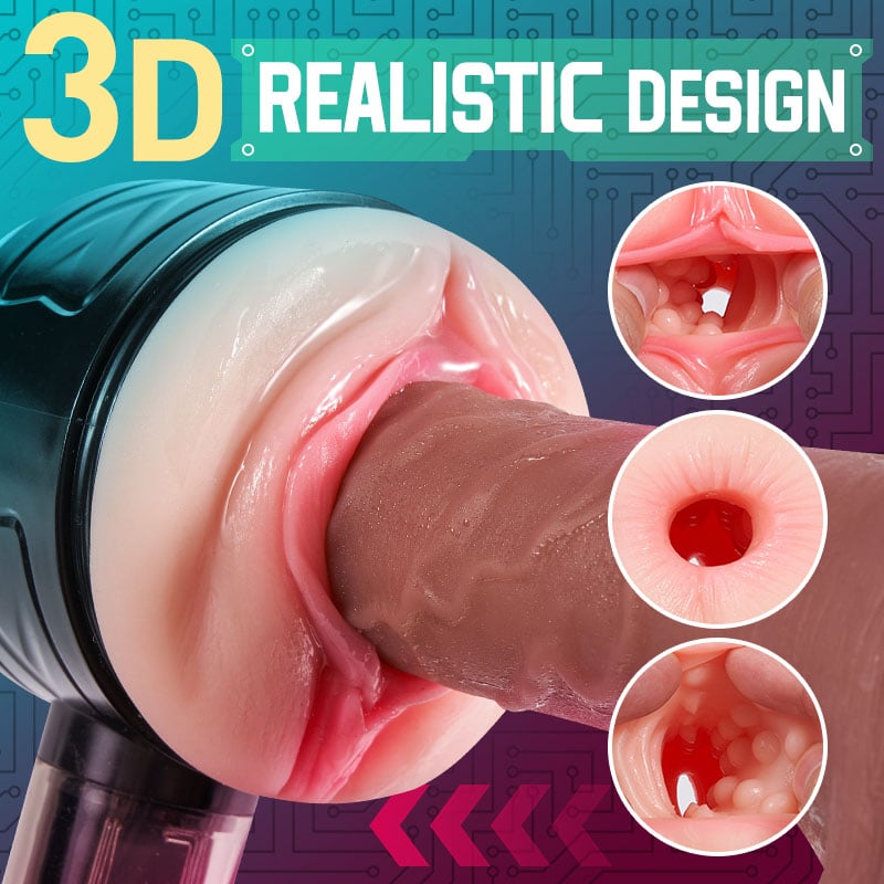 10 Vibration Anal and Vaginal 2 in 1 Handheld Masturbator