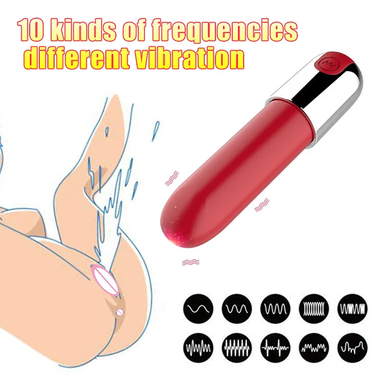 Mini Bullet Vibrator G Spot Lipstick Vibration Vagina Clitoris Stimulator