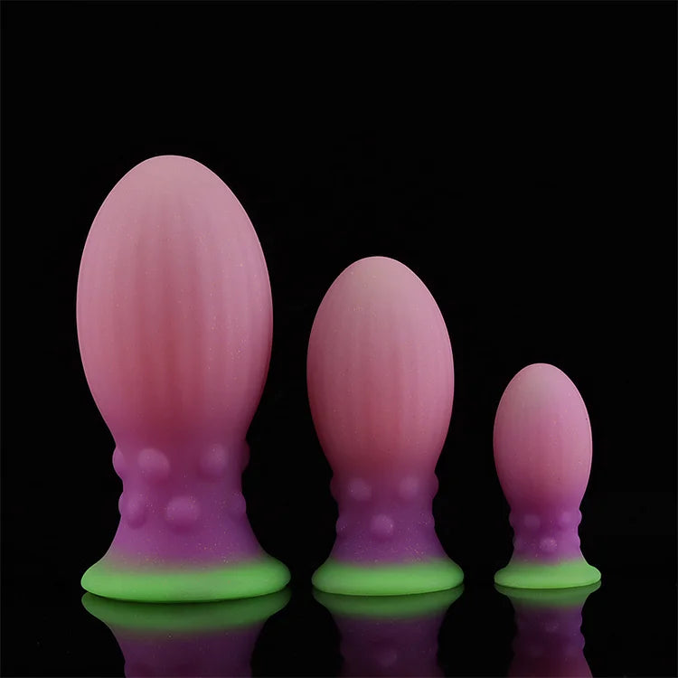 Luminous Huge Anal Plug With Suction Cup