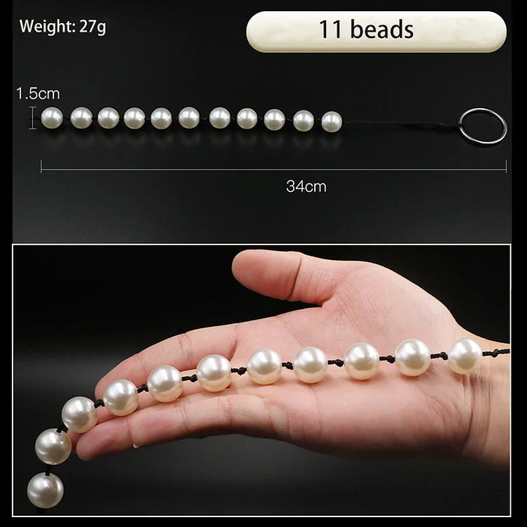 6 Sizes Pearl Pull Bead Anal Plug