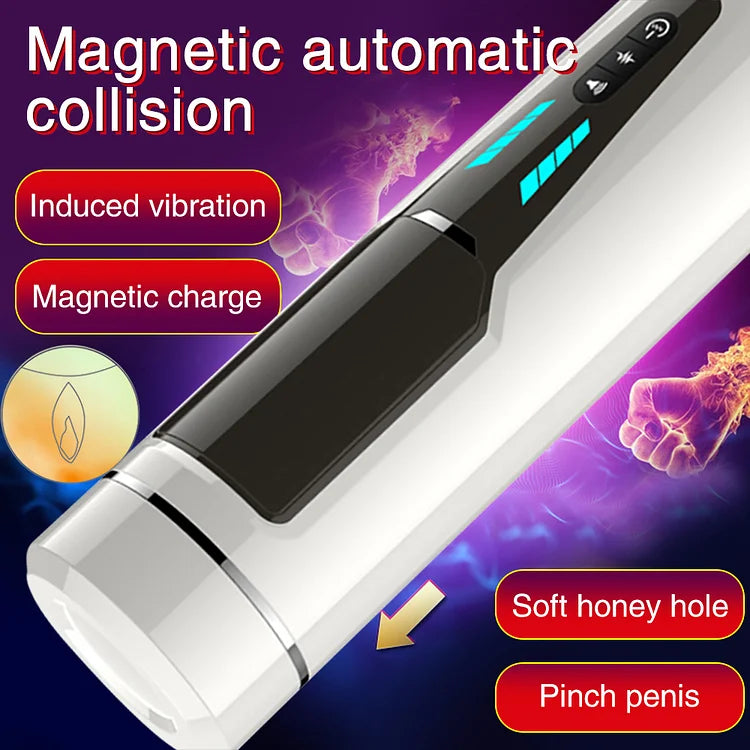 Men's Fully Automatic Telescopic Insertion Aircraft Cup Vibration Induction Speech Adult Sexual Products