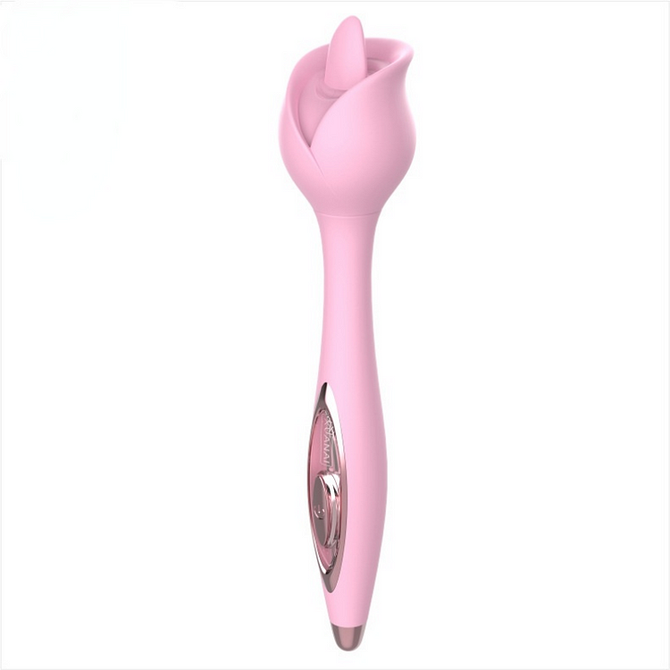 Rose Tongue Licking Wand Vibrator