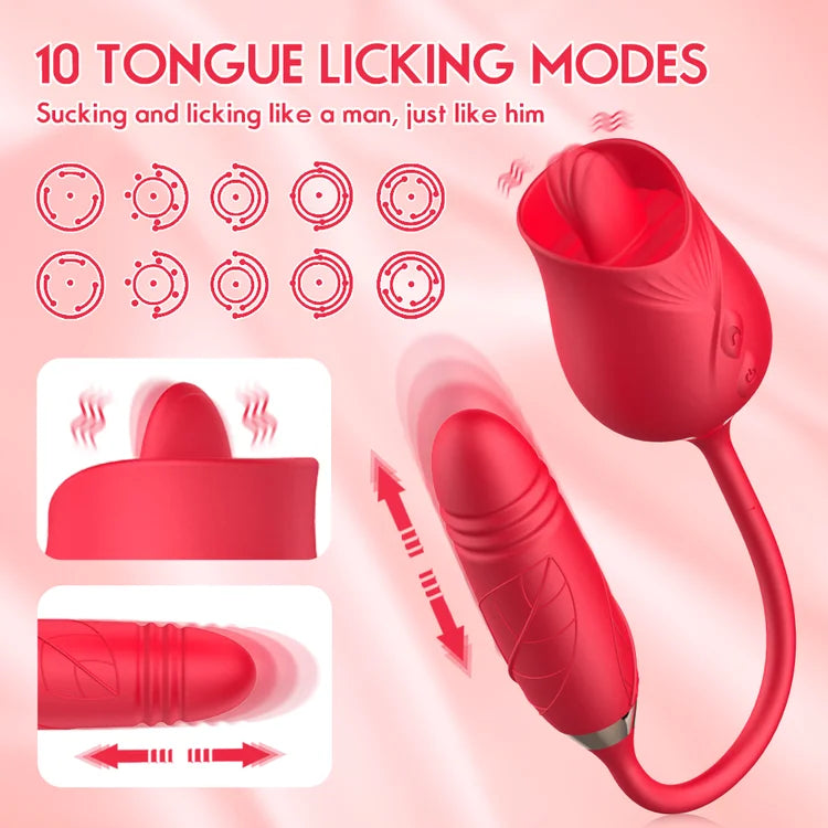 New The Rose Toy With Bullet Vibrator Pro