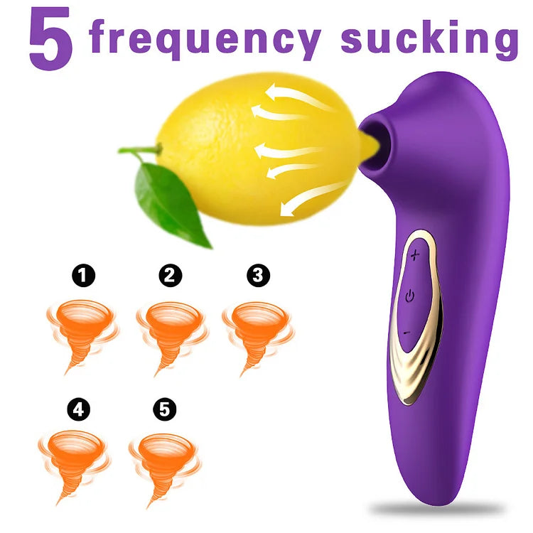 Clitoral Sucking Vibrator Sex Toys with 5 Licking Tongue Vibrations