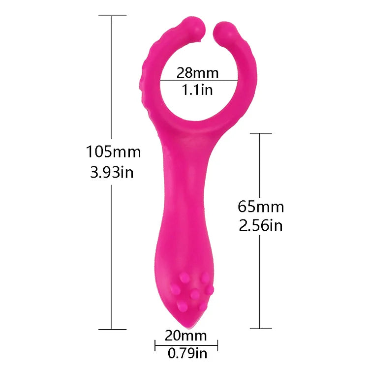 Perlsvibe Silicone G Spot Stimulate Vibrators Dildo Nipple Clip Masturbator