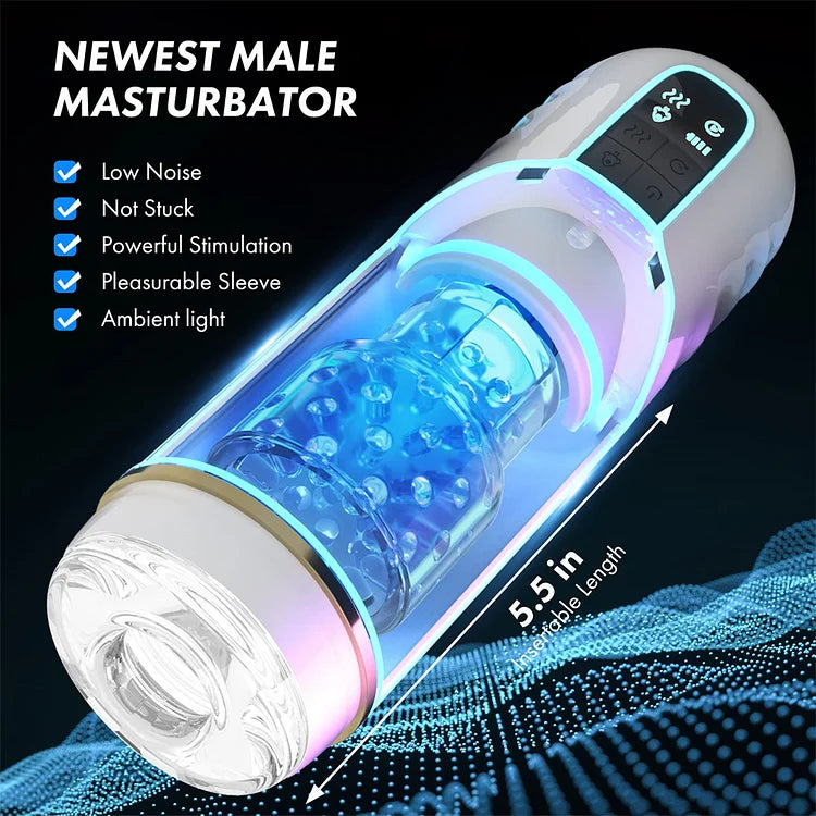 10 Frequency Telescopic Rotating Intelligent Articulation Masturbation Cup