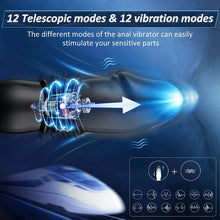 Load image into Gallery viewer, Double-ring 3-in-1 Remote-control Telescopic Vibration Prostate Massager