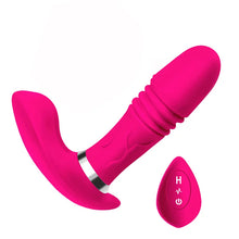 Load image into Gallery viewer, Heating Prostate Massager Telescopic Dildo Vibrator