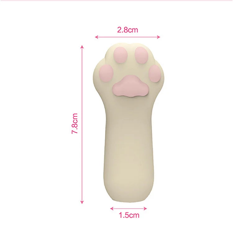 Kitten Paw Fingertip I Egg Skipping Vibrating Stick Female Massage Masturbator Clitoris Stimulating