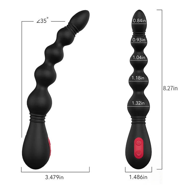 9 Speed Anal Beads Vibrator G Spot Vagina Clitoris Stimulator