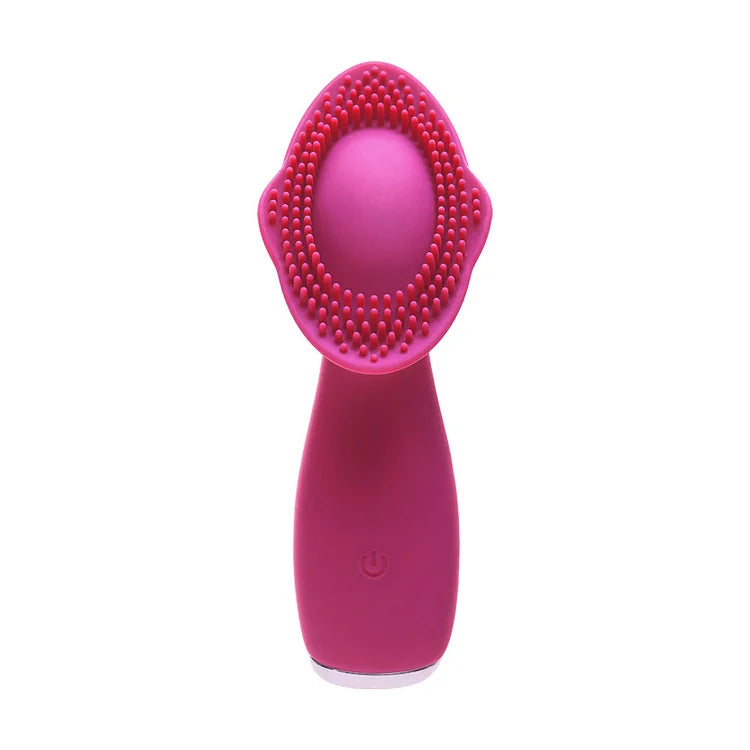 Massager Rose Red Silicone Av Stick, Fun Electric Adult Product Vibrator