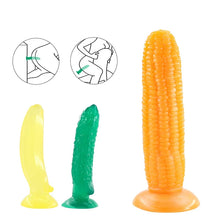 Load image into Gallery viewer, Jelly Penis Realistic Cucumber Banana Corn Dildo Sex Toys With Suction Cup