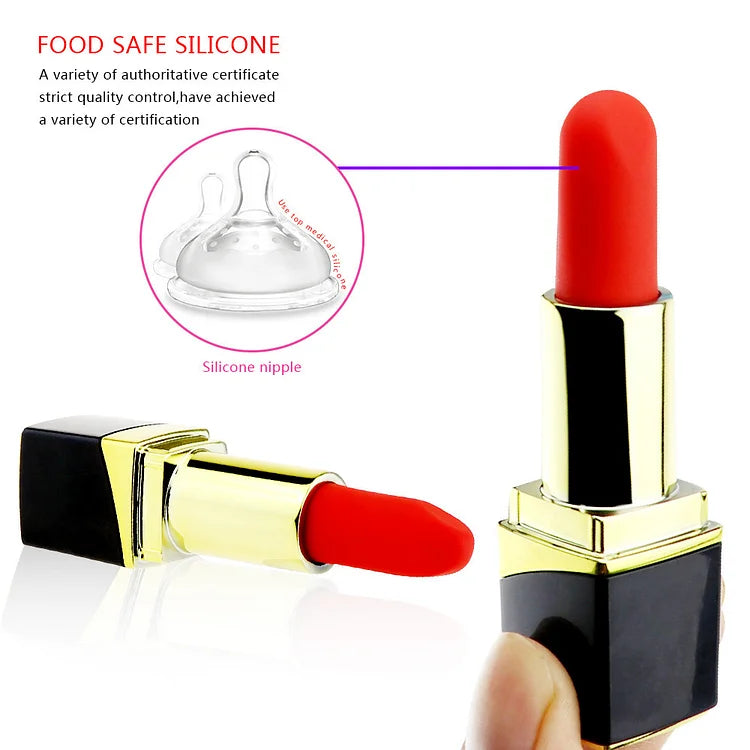 Rose Lipstick Vibrator G-spot 10 Vibration Modes