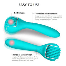 Load image into Gallery viewer, Double Head Vibrating Massage Stick 10 Frequency Roller Massager Female Av Stick