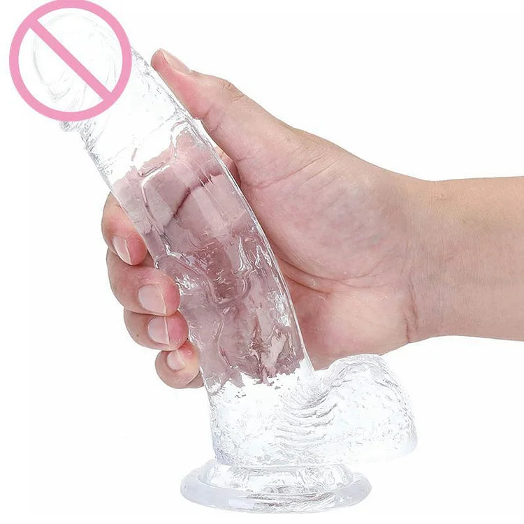 7.3-inch Transparent Dildo