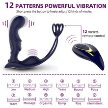 Load image into Gallery viewer, Wireless Remote Control Male Prostate Vibrating Massager Cock Ring