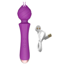 Load image into Gallery viewer, Rose Head G-spot Flexible Vibrator