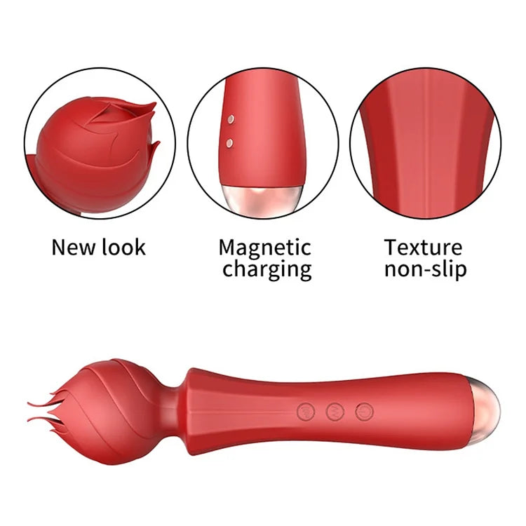 Rose Head G-spot Flexible Vibrator