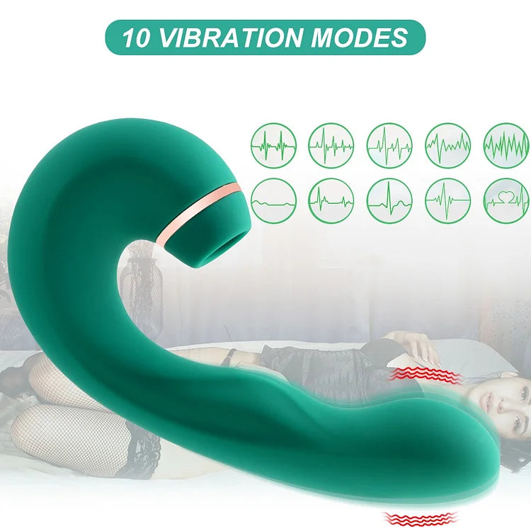 3 in 1 Clitoral Suction 10 Vibration Modes G-Spot Vagina Stimulator