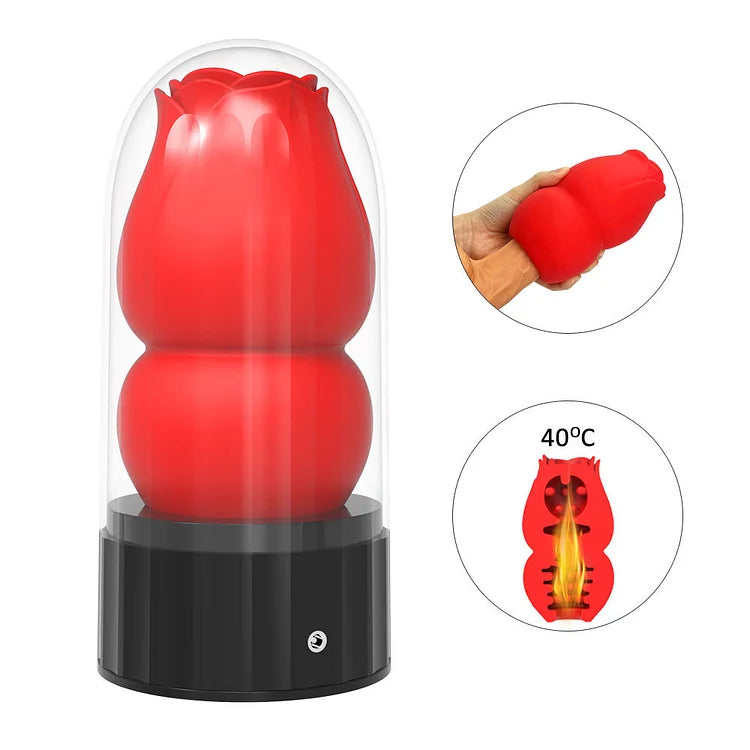 Male Rose Toy Heating Manual Masturbation Cup