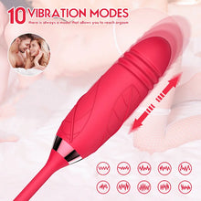 Load image into Gallery viewer, Sucking Thrusting Vibrator 10 Speed Vibrating Clit Sucker