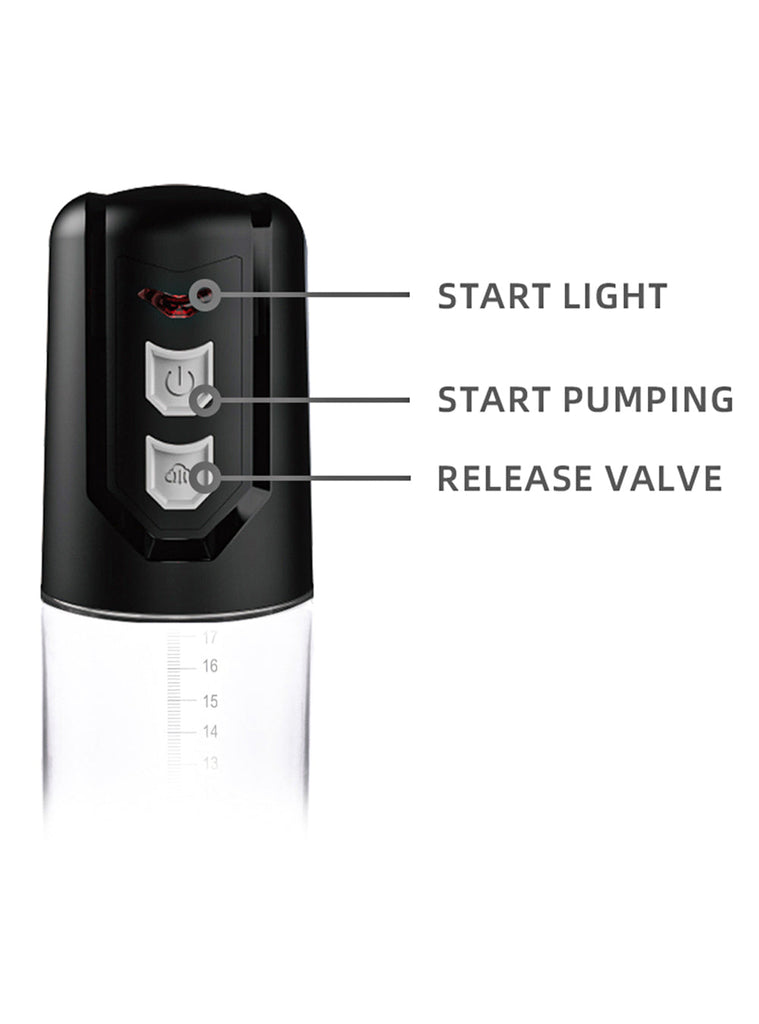 AAA Battery Adjustable Electric Penis Vacuum Pump with Scale