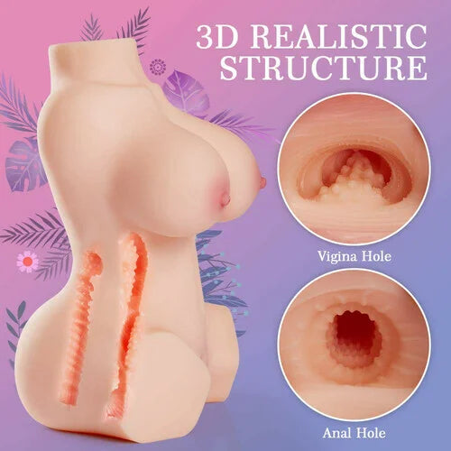 Real Vagina Men's Comfort Double Acupuncture Insertion Articles Upper Body Hip Self-defense Real Man Inverted Private Part