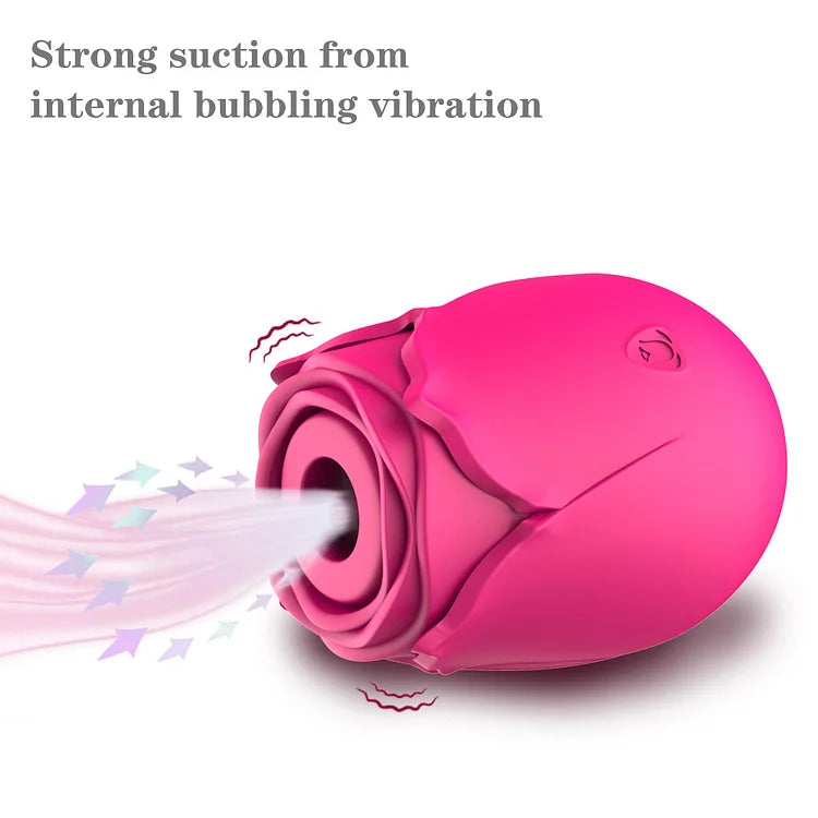 Rose Sucking Vibrating Massager G-spot Vibrating Vibrator Massage Av Stick