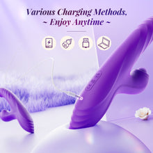 Load image into Gallery viewer, CHERLY 4 in 1 G Spot thrusting &amp; sucking vibrator Clitoral Stimulator