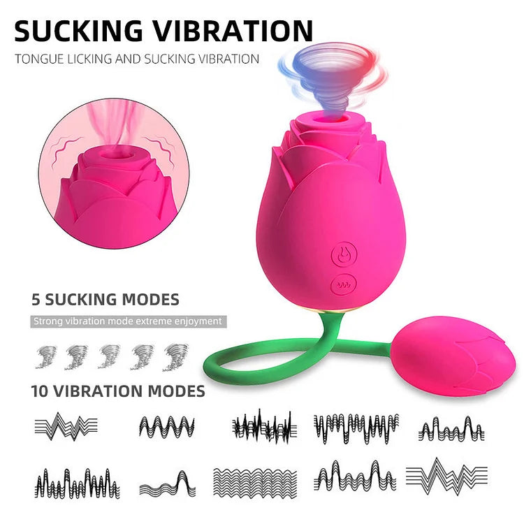 The Rose Toy With Vibrating Egg G Spot Stimulator