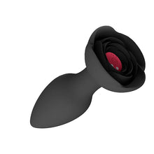 Load image into Gallery viewer, Rose Anal Plug Silicone Backyard Vibration Anal Plug With Remote Control