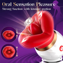 Load image into Gallery viewer, Big Mouth Tongue Licking Swinging Suction Vibration Oral Sex Toy