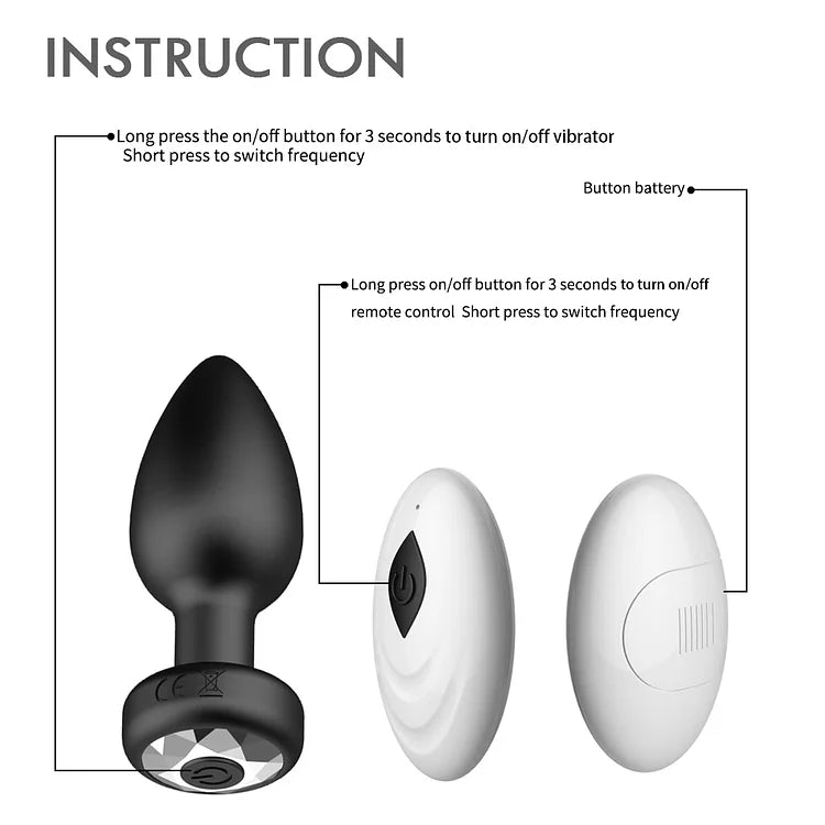 Wireless Remote Control Men's And Women's Common Anal Plug Set Prostate Orgasm Massager Adult Sex Toy