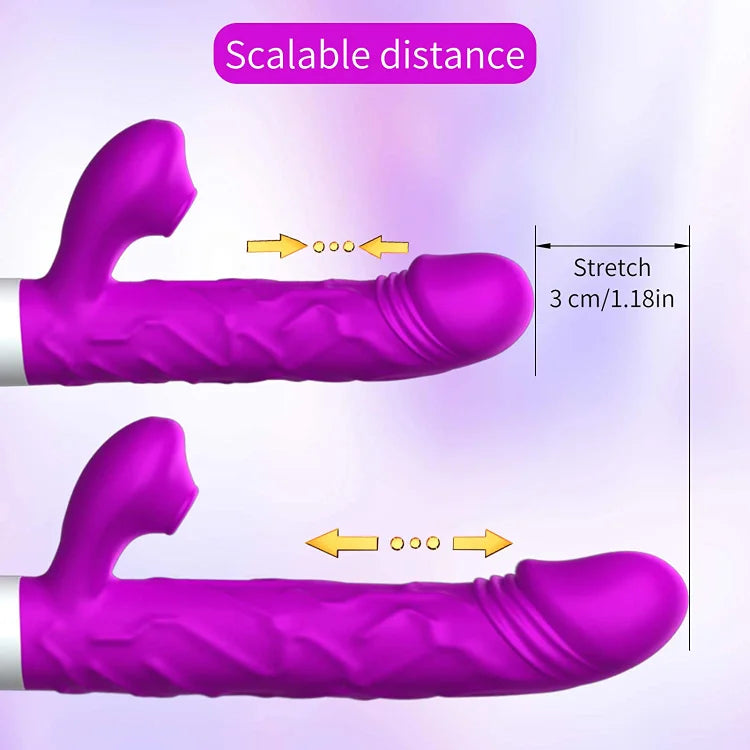 Thrusting Sucking Rabbit Vibrator G Spot Vibrator