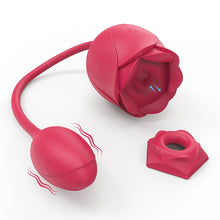 Load image into Gallery viewer, 3-in-1 Double Headed Sucking Tapping Rose Toy With Vibrating Bud